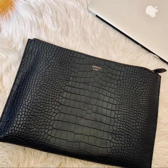 Guess Handbags - NWT GUESS Crocodile Leather Clutch Purse handbag